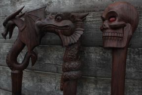 Bastón ceremonial - Cráneo