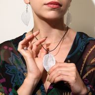 Pendientes - Hoja de valor - Plata