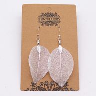 Pendientes - Hoja de valor - Plata