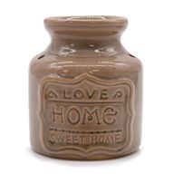 Lrg Quemador de aceite - Gris - Love Home Sweet Home