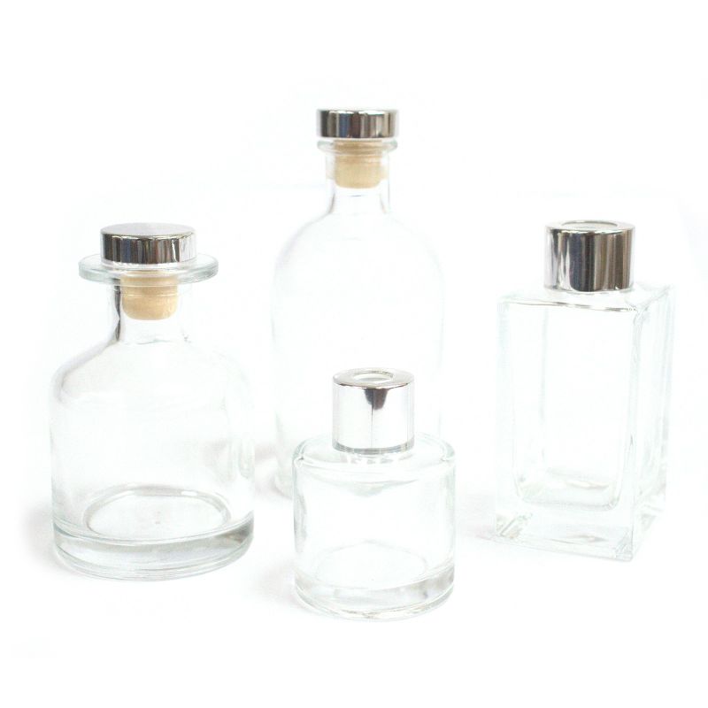 100 ml Botella difusora cuadrada de lengüeta larga - Claro