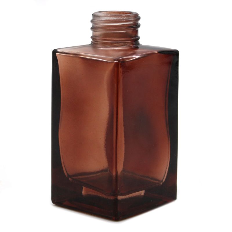 100 ml Botella difusora cuadrada de lengüeta larga - Ambar