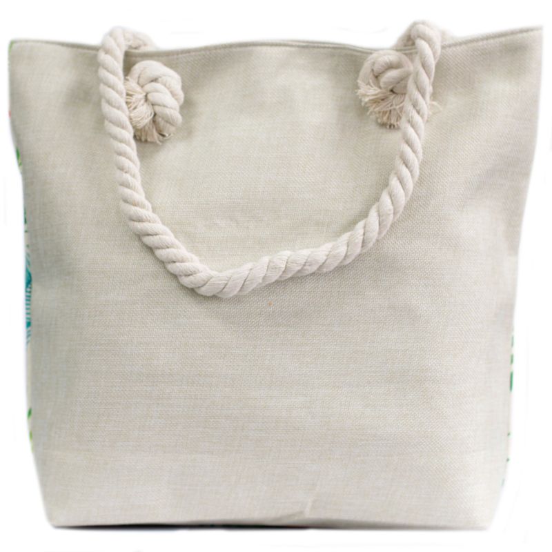 Bolso shopper con asa de cuerda - unicornio