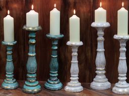 Candelabro Pequeño - Oro Blanco