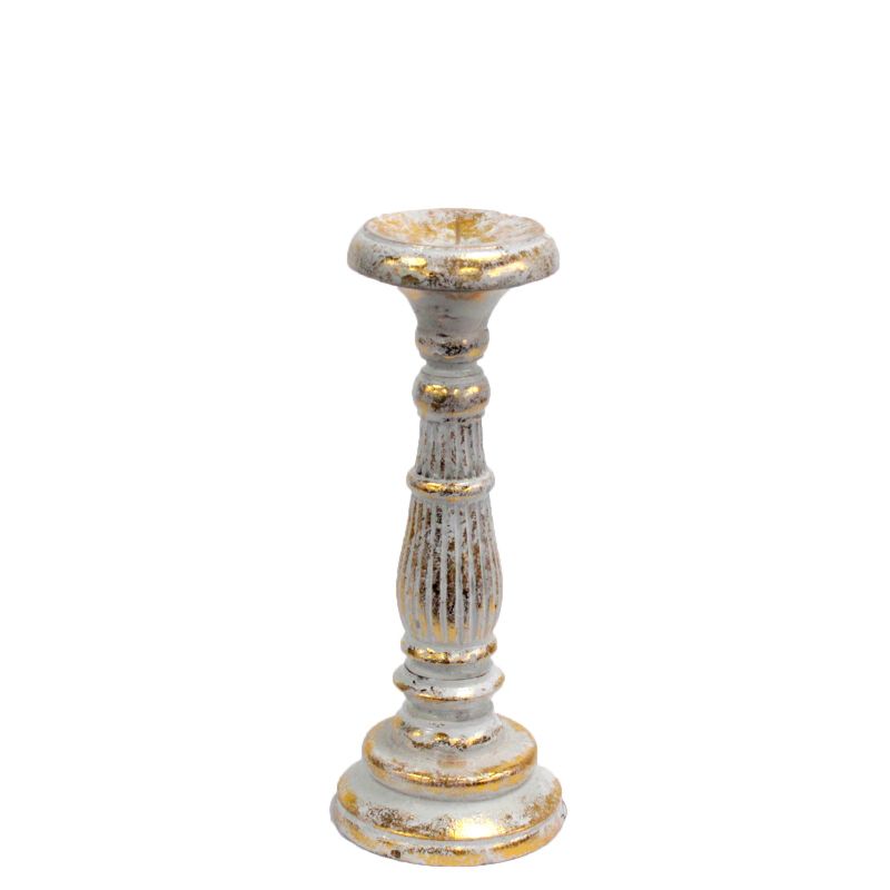 Candelabro Pequeño - Oro Blanco