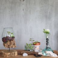 Vidrio Fundido Sobre Madera - Florero