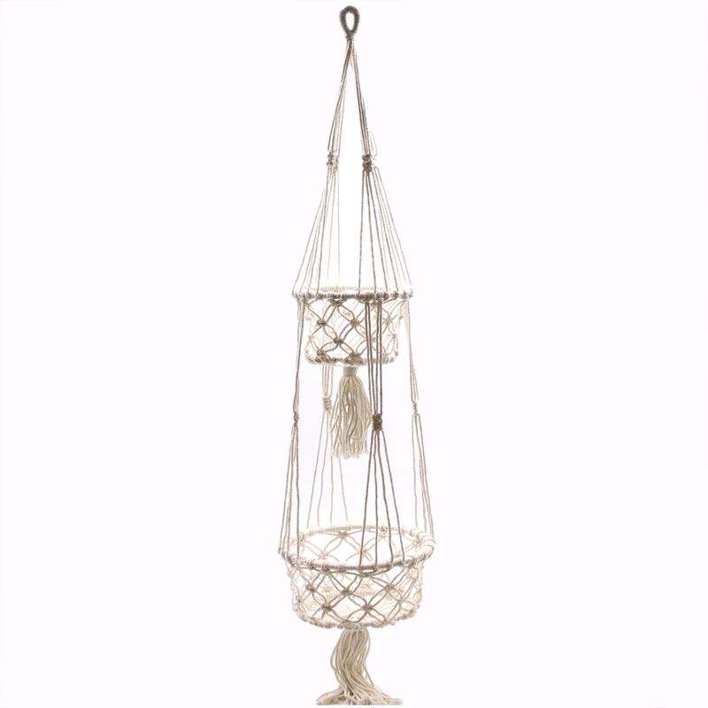 Macetero de Macrame - Doble