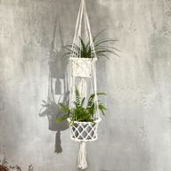 Macetero de Macrame - Doble