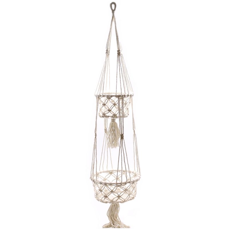 Macetero de Macrame - Doble
