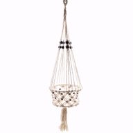 Macetero de Macrame - Gran con Cuentas