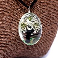 Flores Prensadas - Arbol De La Vida - Blanco