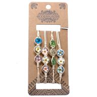 Flores Prensadas - Pulsera de tres flores