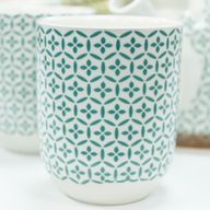 Set de tetera - Mosaico verde