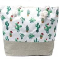 Bolso shopper con asa de cuerda - Mini Cactus