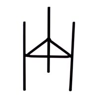 1 Candelabro Botánico De Hierro