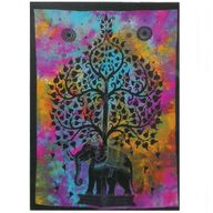 Arte de pared de algodón - Árbol elefante