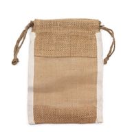 Bolsa Mediana de Yute Lavada - 21x15cm