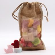 Bolsa Grande de Yute Lavada - 26x15cm