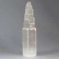 Torre de selenita natural - 20 cm