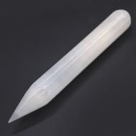 Varita de selenita - 16 cm (Ambos extremos punta)