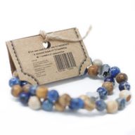2 Pulseras con Piedras Preciosas - Amor