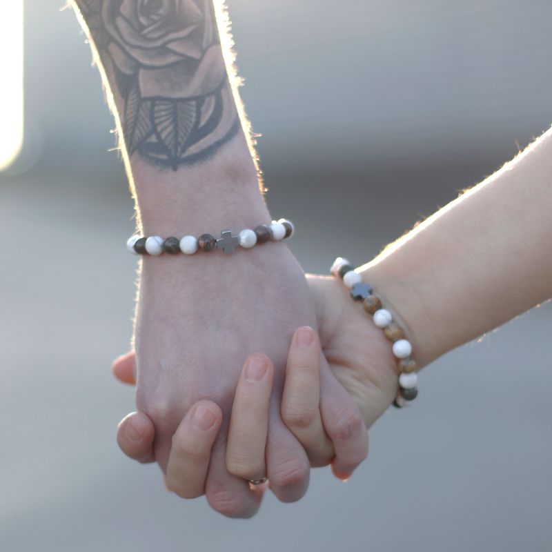 2 Pulseras con Piedras Preciosas - Amor