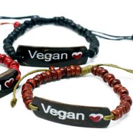 Brazaletes de lema de coco - vegana