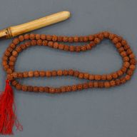 108 Rudraksha Japa Mala - Marron