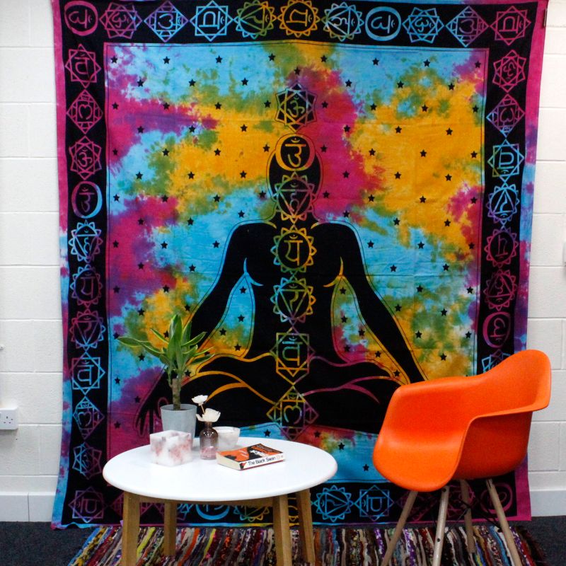 Colcha doble de Algodón - Buda Chakra