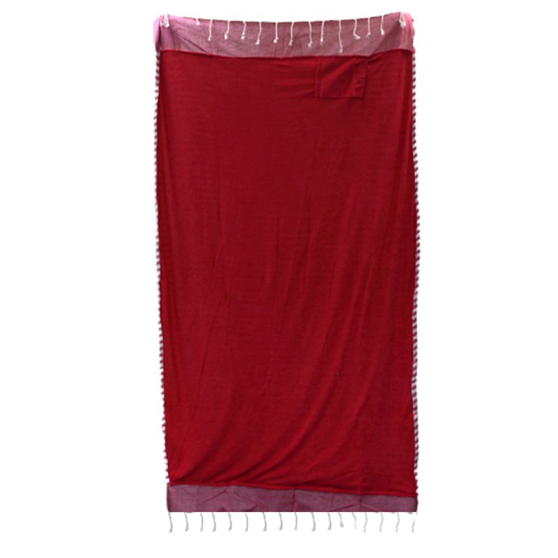 Toalla Pareo de Algodón - 100x180 cm - Rosa Calido