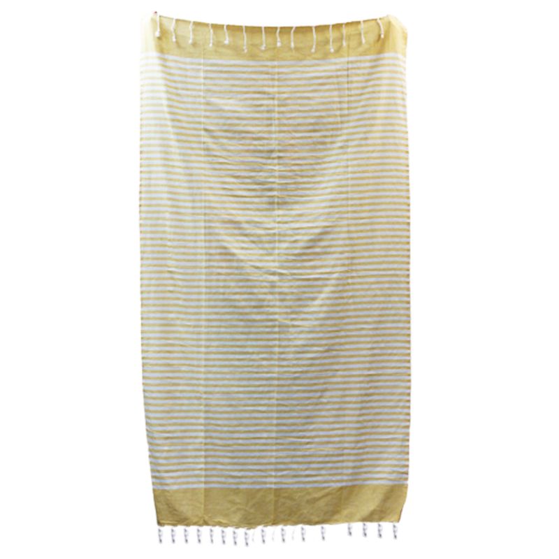 Toalla Pareo de Algodón - 100x180 cm - Sol Amarillo
