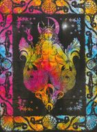 Arte mural de algodón - Sirena