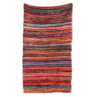 Alfombra de trapo de lujo de 152 x 90 cm - Naranja