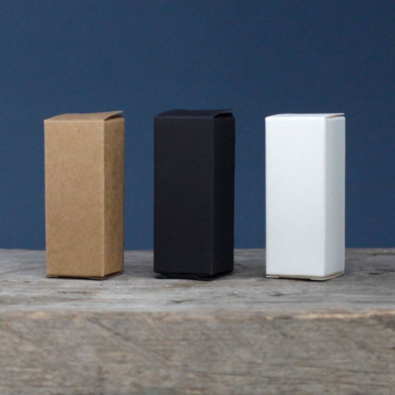 Caja para Botella Ámbar 50ml - Negro