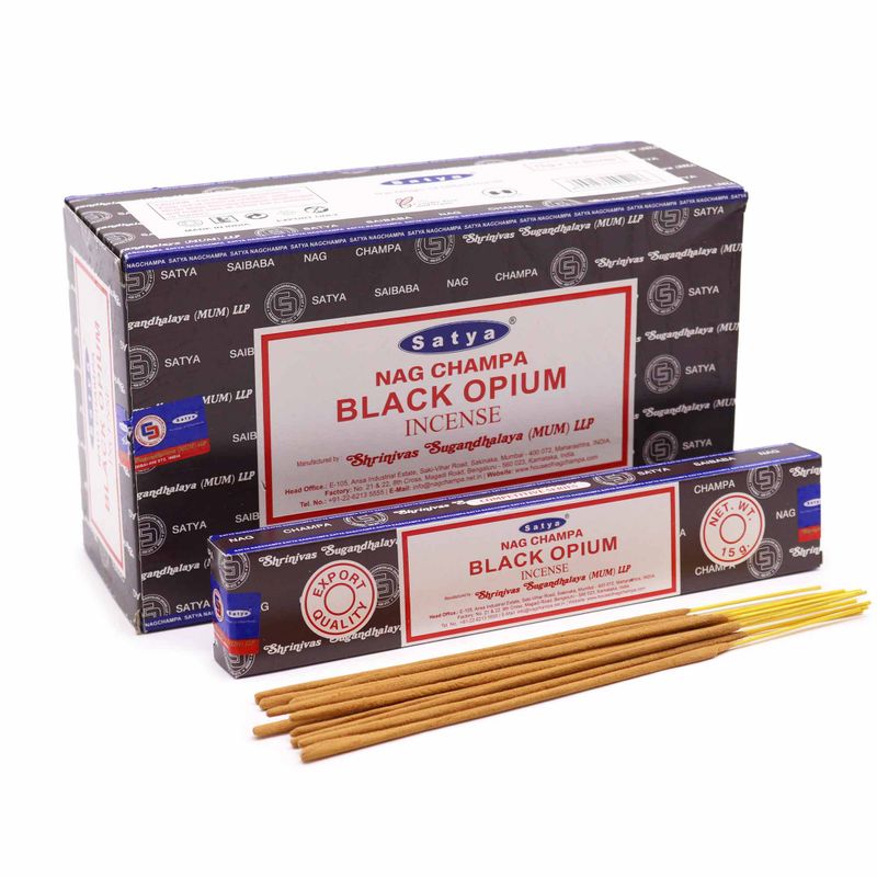 Varillas de Incienso Satya 15g - Black Opium