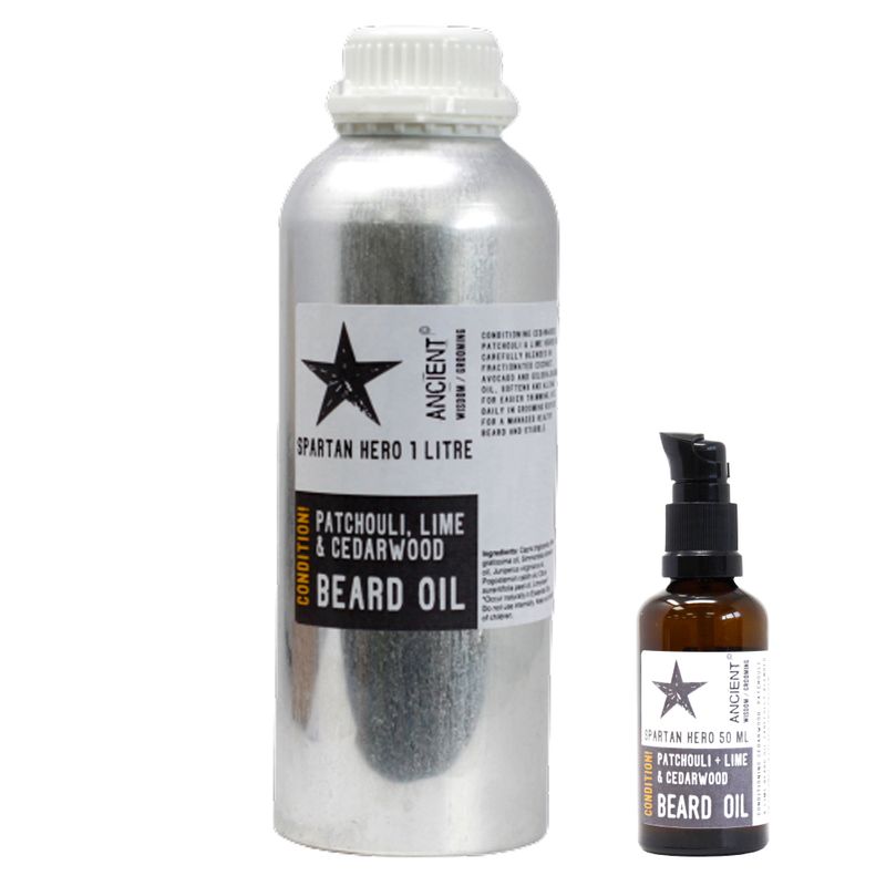 Aceite para Barba de 1 Litro - Hérpe Espartano - ¡Suaviza!