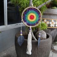 Atrapasueños - Elementos Multicolor Mediano