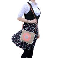 Bolso con flecos - Bordado Mandela
