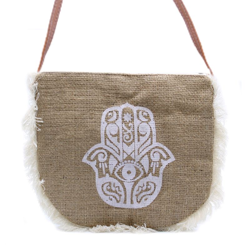 Bolso con flecos  - Hamsa