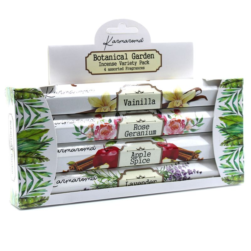Set de regalo de incienso de jardín botánico - 4 fragancias surtidas