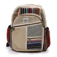 Mochila pequeña de cáñamo - Estilo Zig Zag Zips