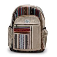 Mochila grande de cáñamo - Estilo cremalleras rectas