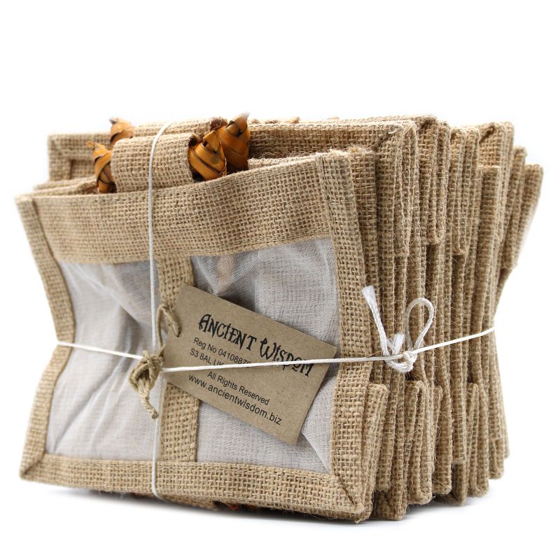 Bolsa de Regalo con Ventana de Yute Puro y Algodón - 2 Ventanas