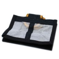 Bolsa de Regalo con Ventana de Yute Puro y Algodón - 2 Ventanas en Negro