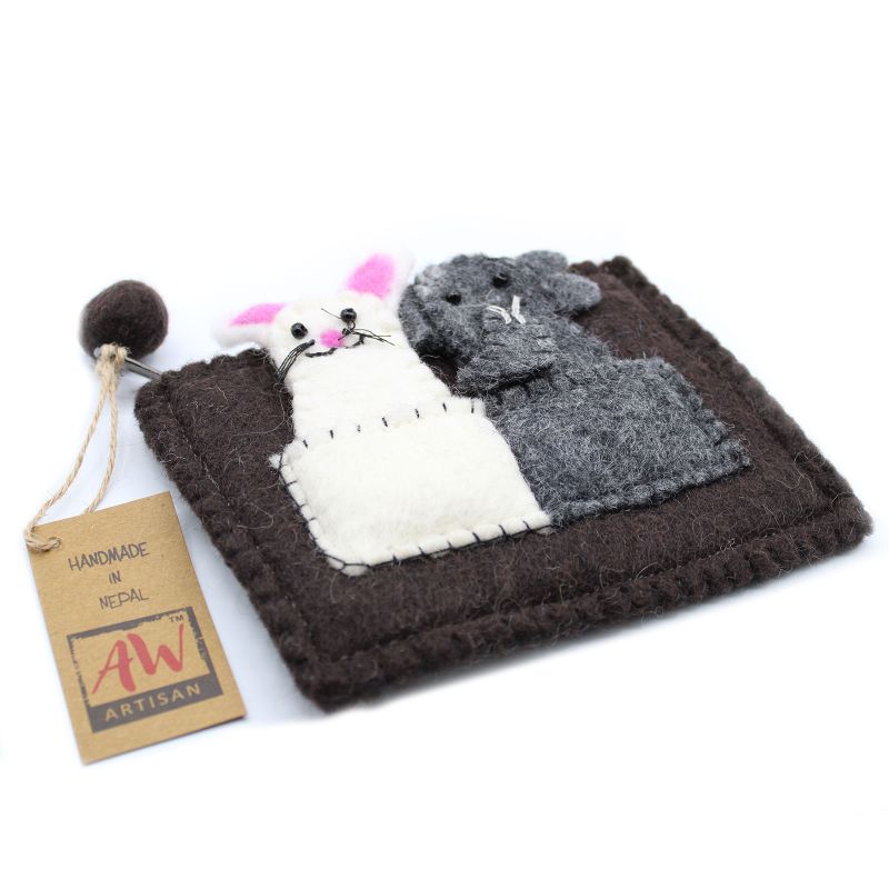 Bolsa con Marionetas de Dedo - Elefante y Raton