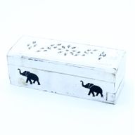 Porta Incienso Acabado en Blanco - Caja de Conos para el humo de 15 cm