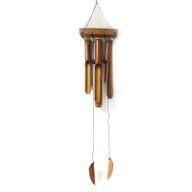 Campanilla de bambú - Acabado natural - 6 tubos grandes