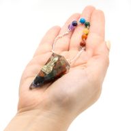 Péndulo del Chakra del Poder de Orgonita - Buda