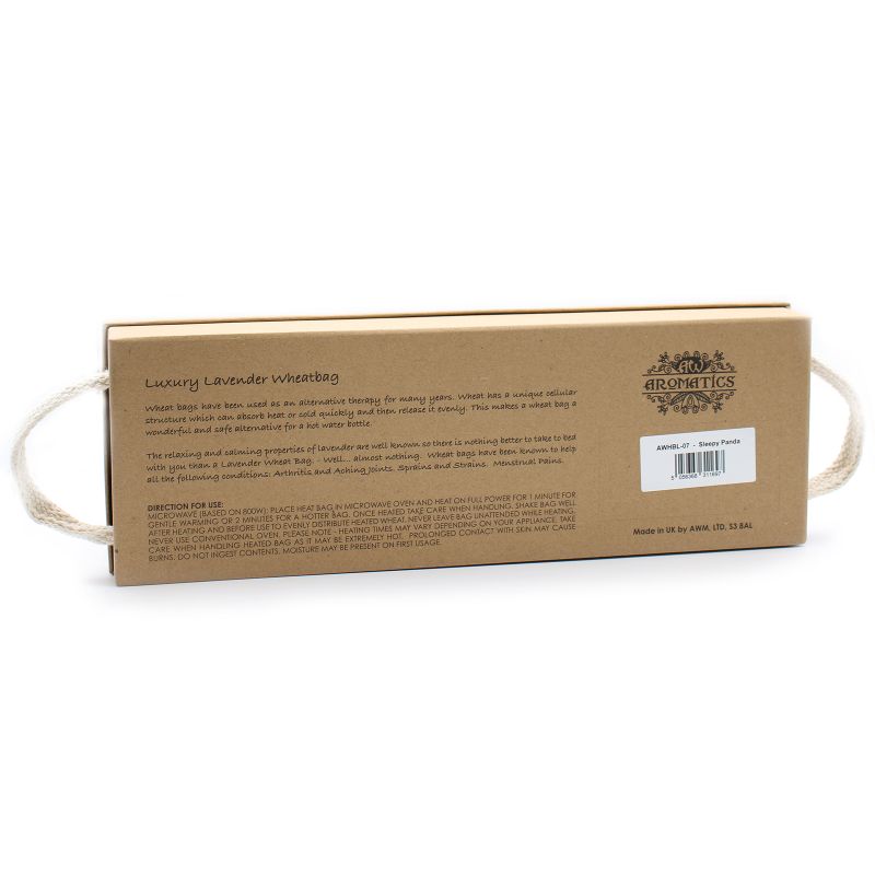 Bolsa de Trigo de Lavanda en Caja de Regalo - Panda Soñoliento