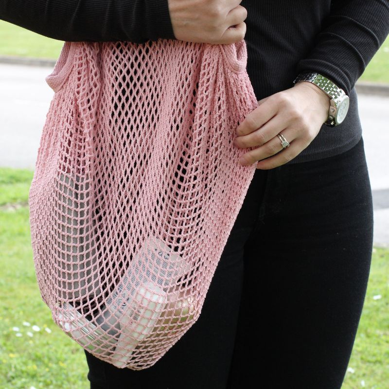 Bolsa de Malla de Algodón Puro - Negro